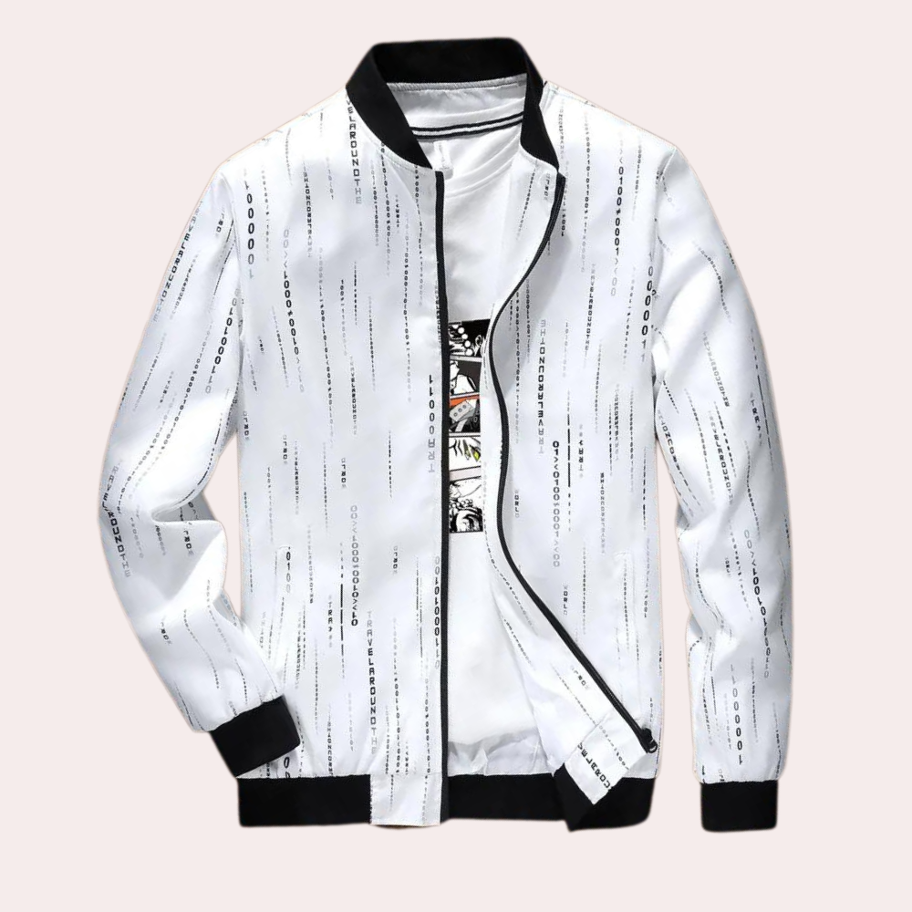 Lightweight Mens Jacket By Michalis With Zip Elegant Versatile All Season Outerwear For Men