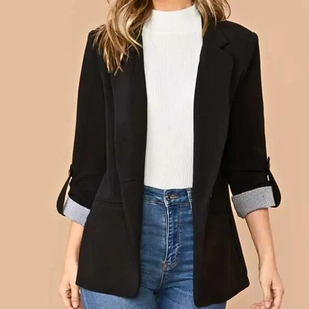 Orlaith Elegant Navy Coat for Women by Streetwave Versatile Blazer Style All Season