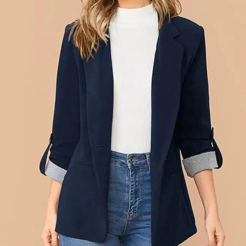 Orlaith Elegant Navy Coat for Women by Streetwave Versatile Blazer Style All Season