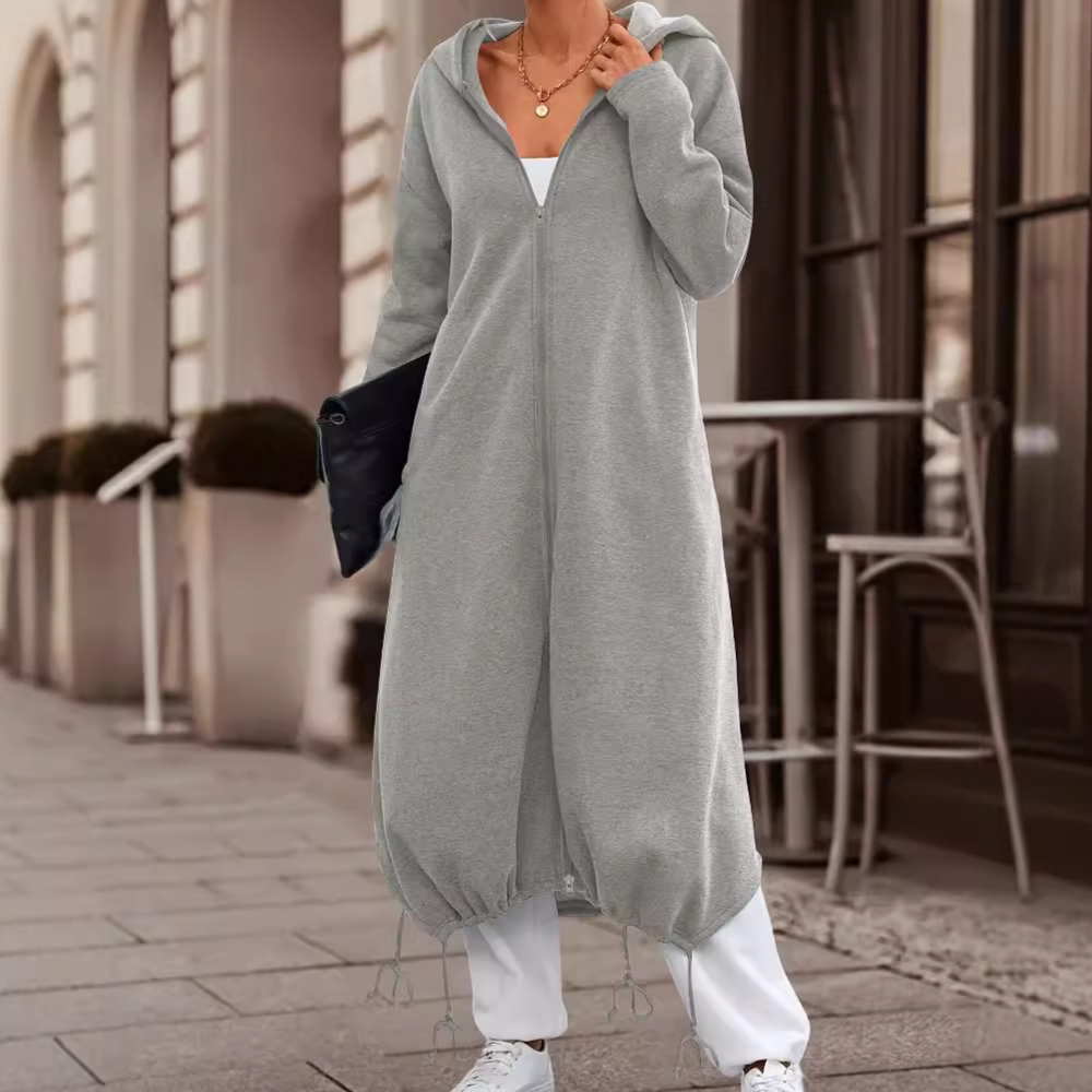 Street-Wave Hooded Winter Coat For Women With Cozy Warmth And Elegant Long Silhouette