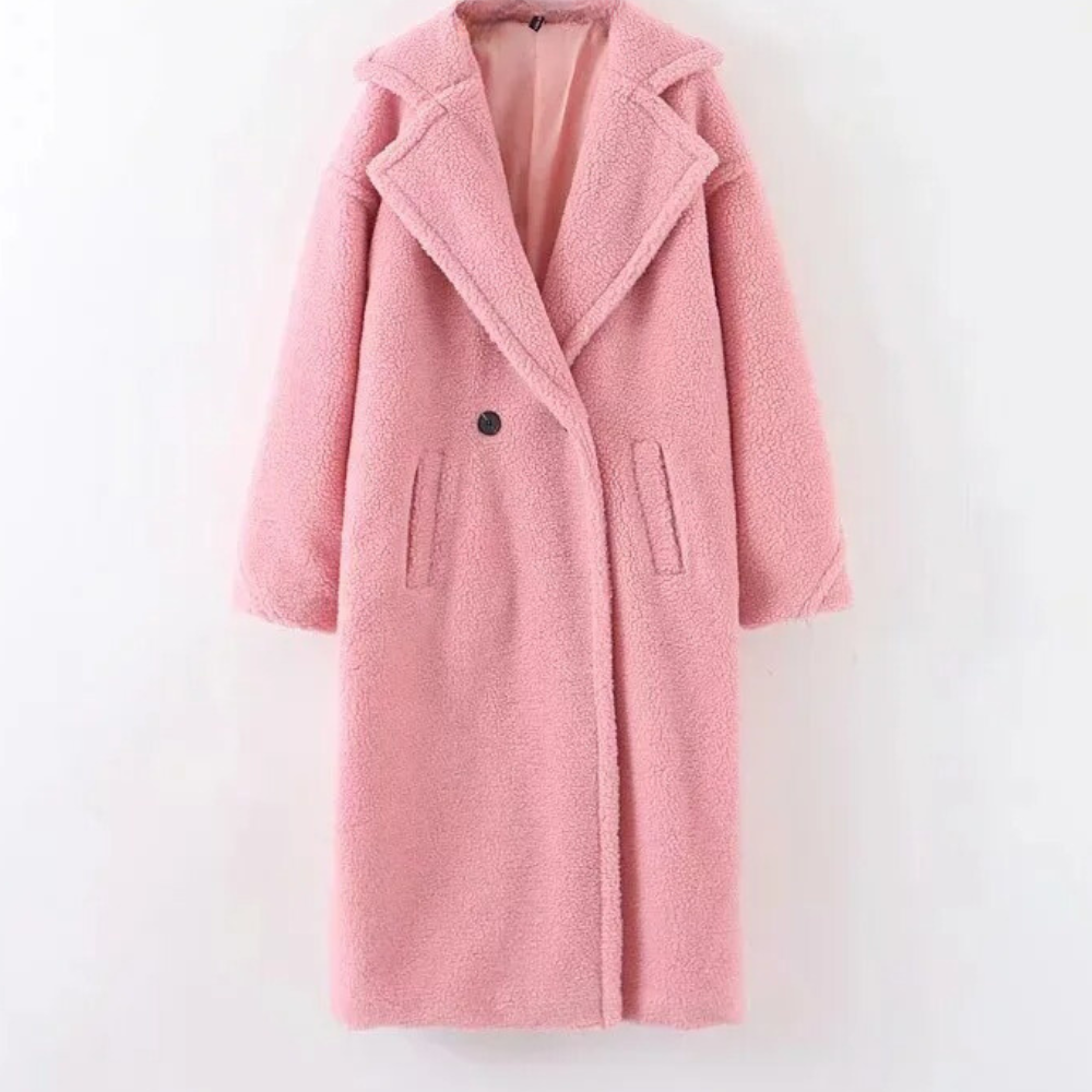 Street-wave Plush Coat For Women Elegant Cozy Luxury Warmth And Soft Texture Perfect Winter Look