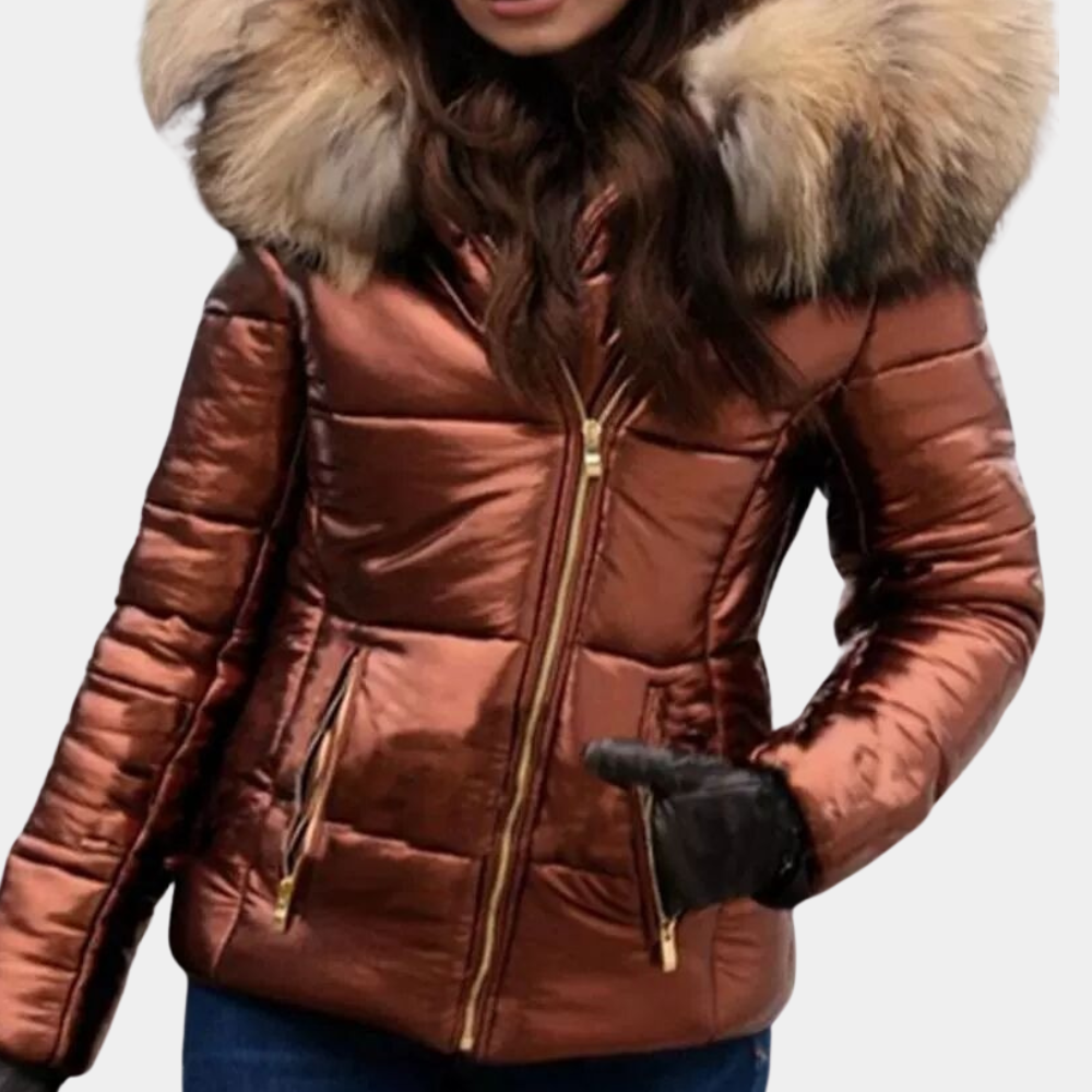Isana Soft Quilted Hooded Jacket For Women Warm Lightweight Puffer With Slim Silhouette By Streetwave