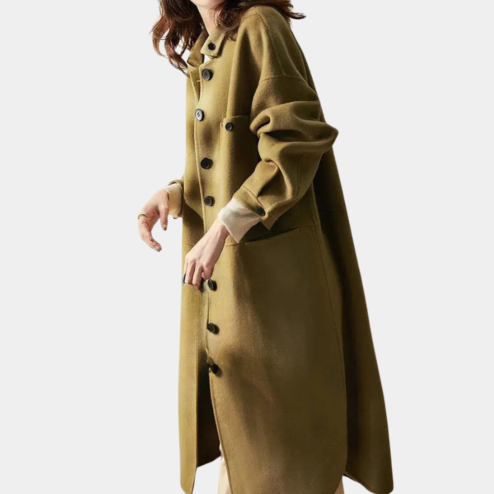 Street Wave Long Wool Trench Coat For Women Warm Winter Elegance And Classic Chic
