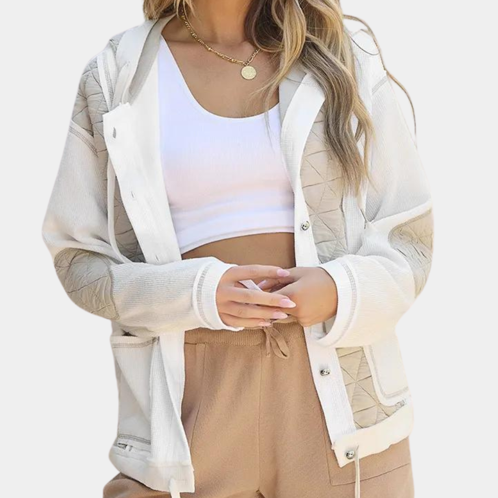 Philomene Hooded Jacket For Women Stylish Warm Coat With Pockets Versatile Everyday Wear
