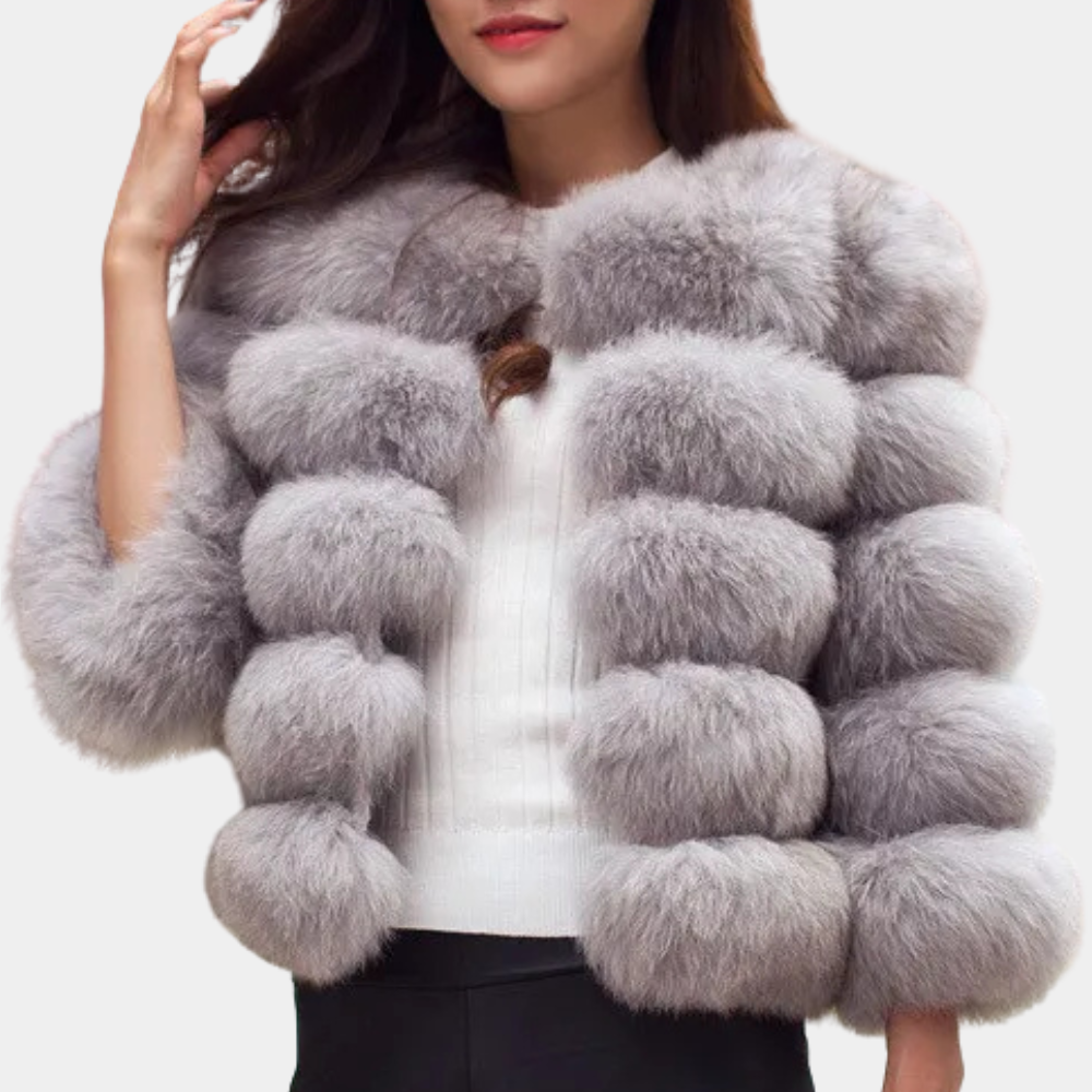 Street-Wave Women's Faux Fur Coat Warm Plush Luxury Jacket For Fashion Forward Women