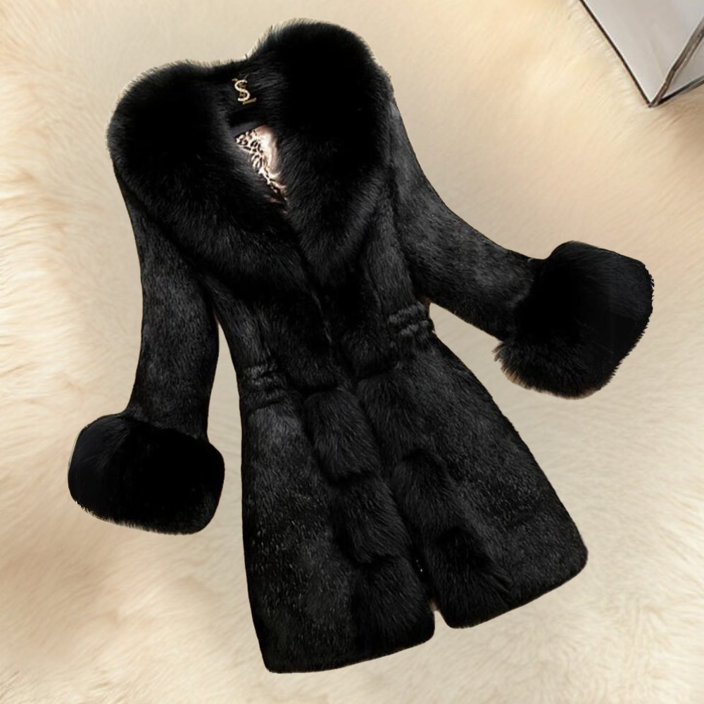 Giuseppina Luxe Fluffy Coat For Women Warm Plush Winter Outerwear Streetwave Premium Cozy Style