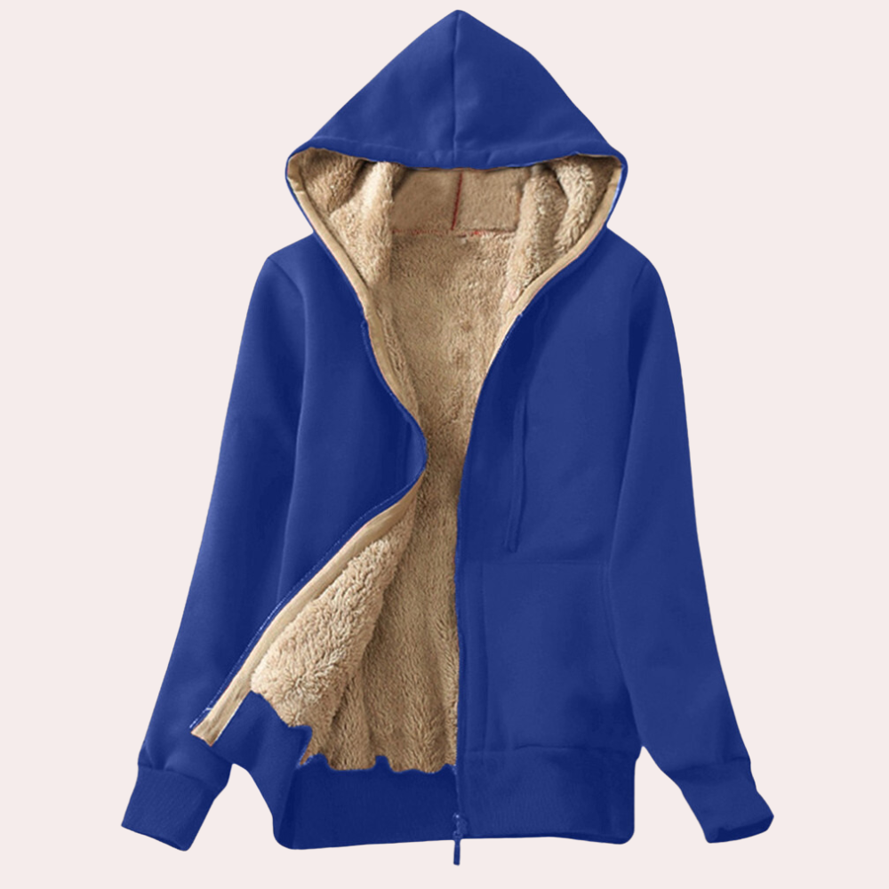 Kaelin Women's Hooded Jacket With Cozy Fleece Lining For Warmth Comfort And Versatile Style