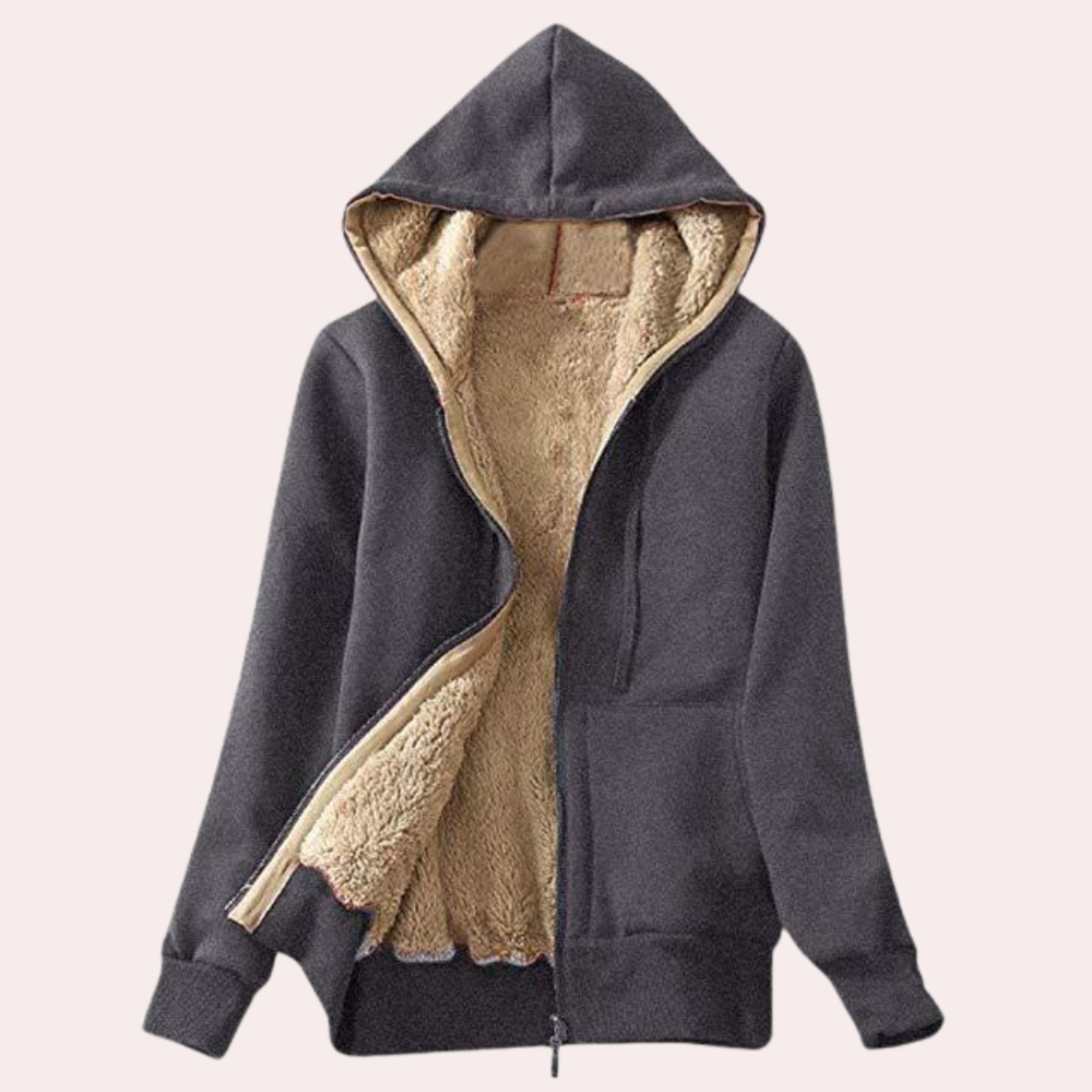 Kaelin Women's Hooded Jacket With Cozy Fleece Lining For Warmth Comfort And Versatile Style
