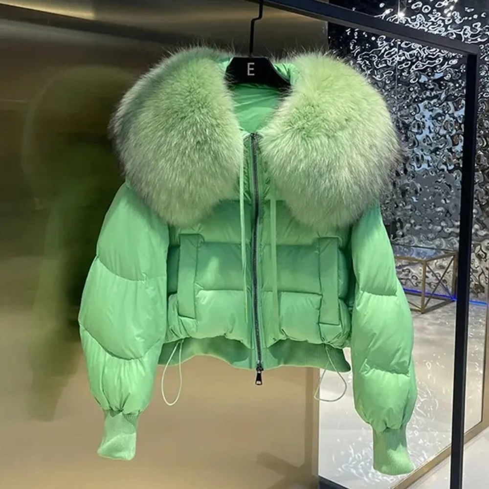 Street-Wave Debra Fluffy Puffer Jacket For Women Luxurious Soft Warmth Versatile Style
