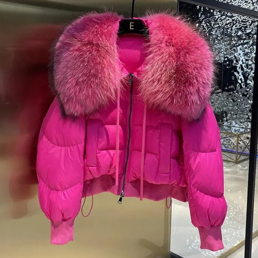 Street-Wave Debra Fluffy Puffer Jacket For Women Luxurious Soft Warmth Versatile Style