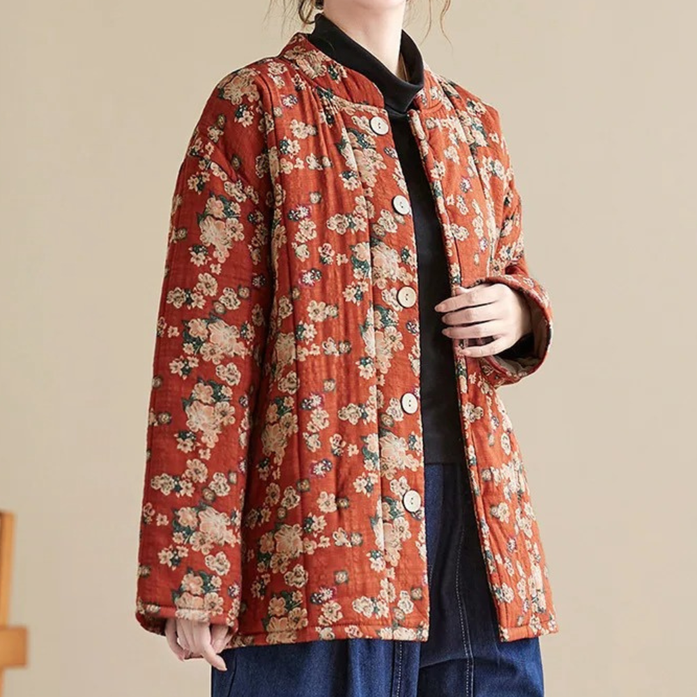 Street-wave Katherine Floral Jacket for Women – Classic Floral Pattern, Elegant Everyday Wear, Versatile Style