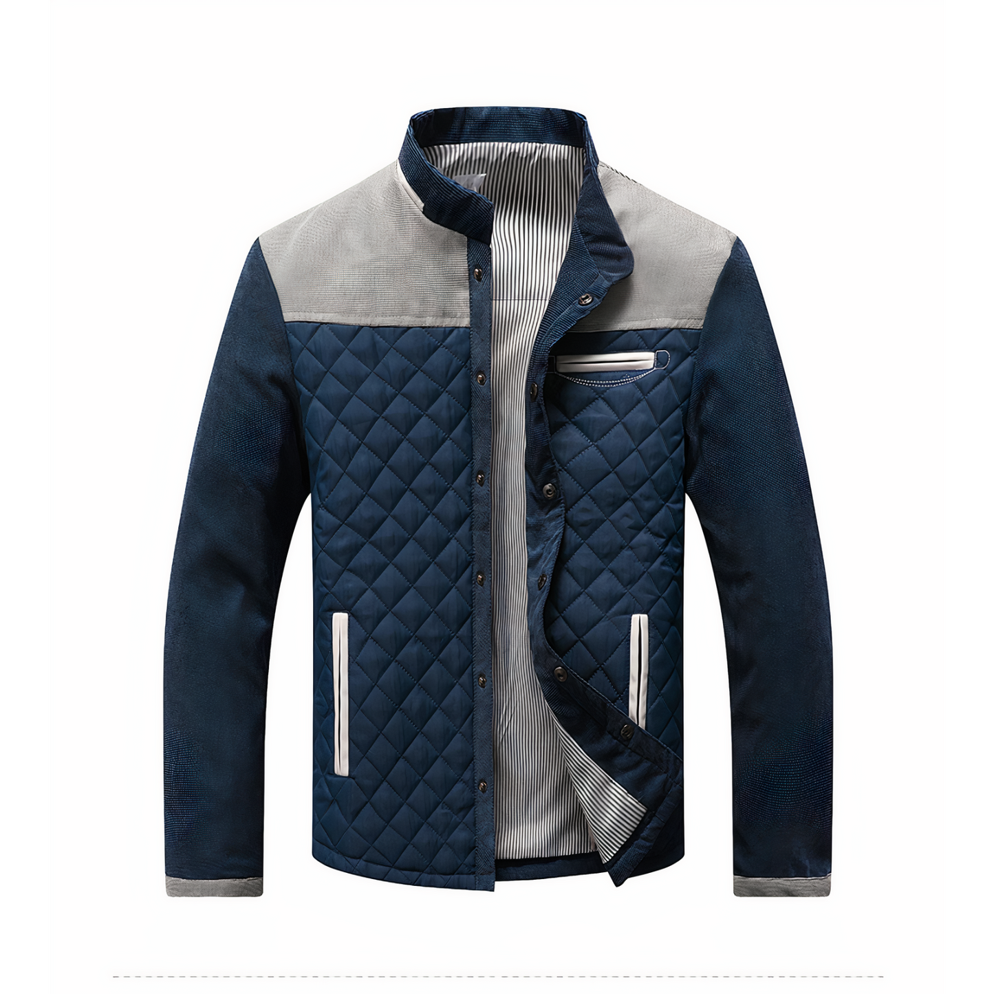 Street-wave Mens Outdoor Jacket With Heat Tech Warmth And Quilted Insulation For Cold Weather