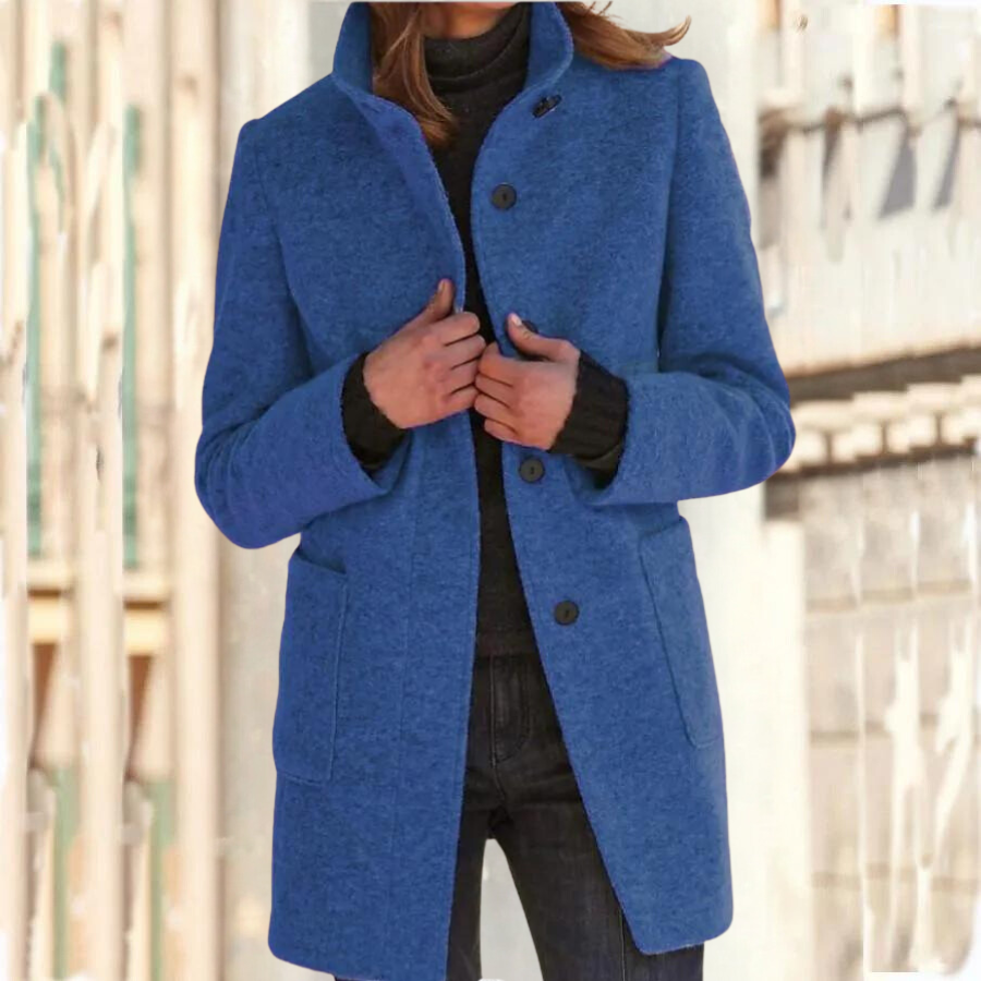 Street-Wave Women Stand Collar Winter Coat For Cold Weather Cozy Yet Chic Outerwear