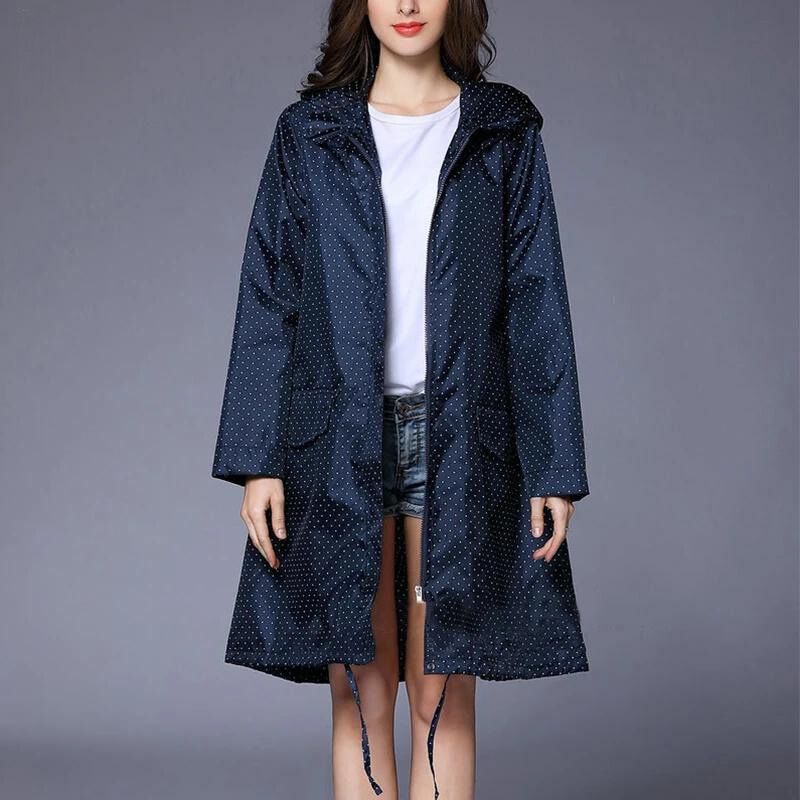 Street Wave Womens Rain Jacket Caren Waterproof Chic City Coat For Urban Fashionistas