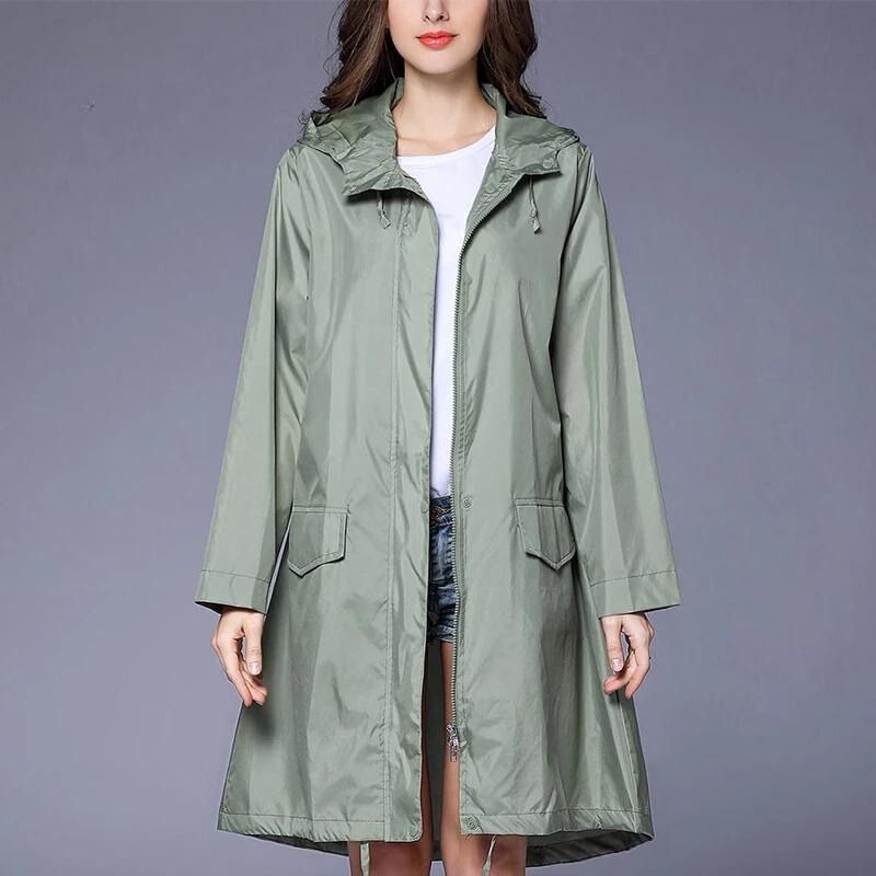 Street Wave Womens Rain Jacket Caren Waterproof Chic City Coat For Urban Fashionistas
