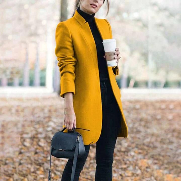 Street-Wave Carina Spring Coat For Women Lightweight Tailored Chic Jacket With Classic Button Placket