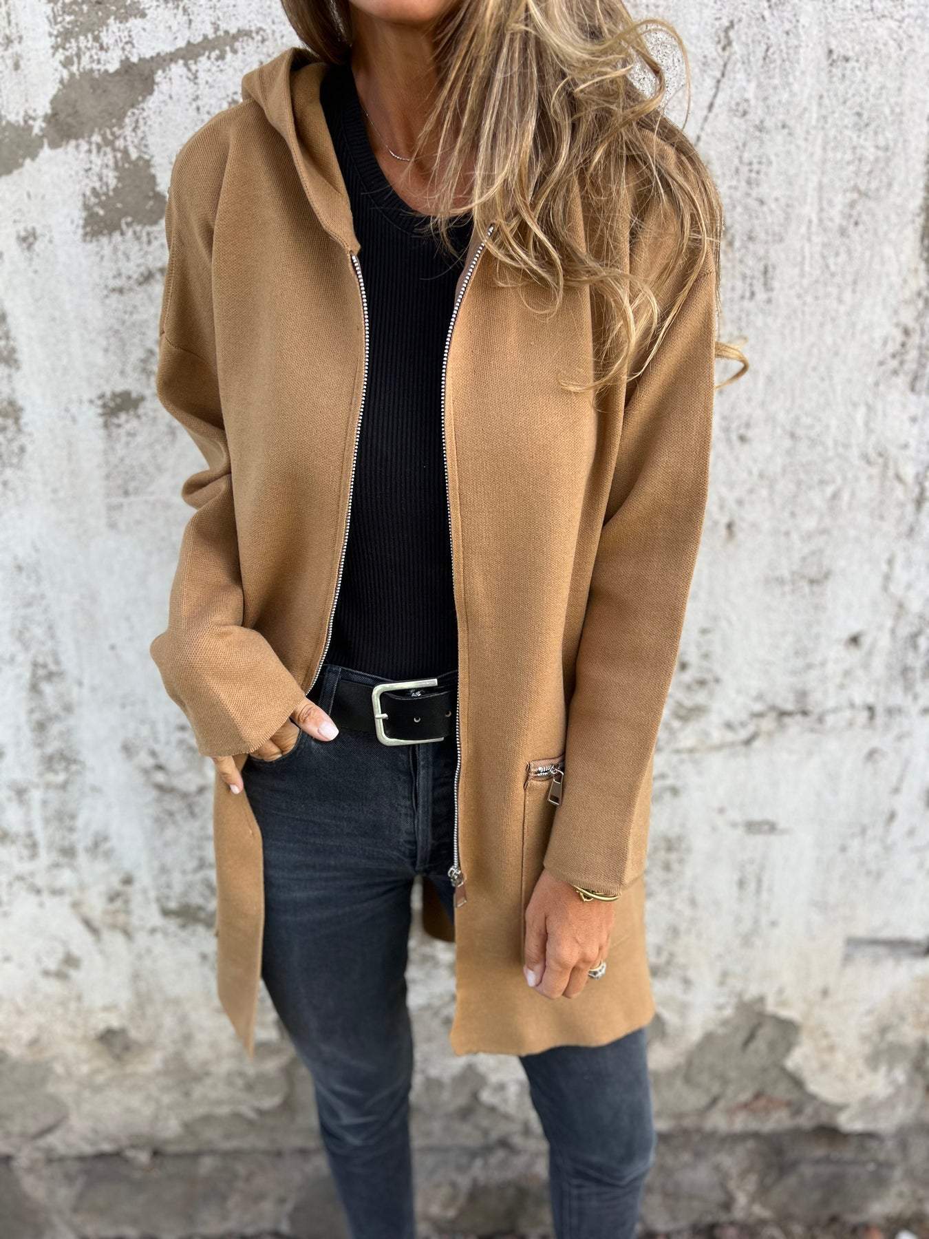 Street Wave Carlie Zip Hoodie For Women Cozy Soft Comfort All Day Everyday Essential