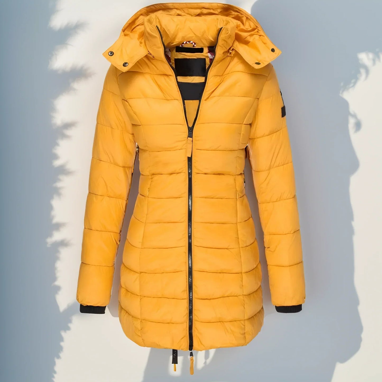 Women Hooded Winter Coat Street-wave Carlis Puffer Parka for Cold Weather Comfort