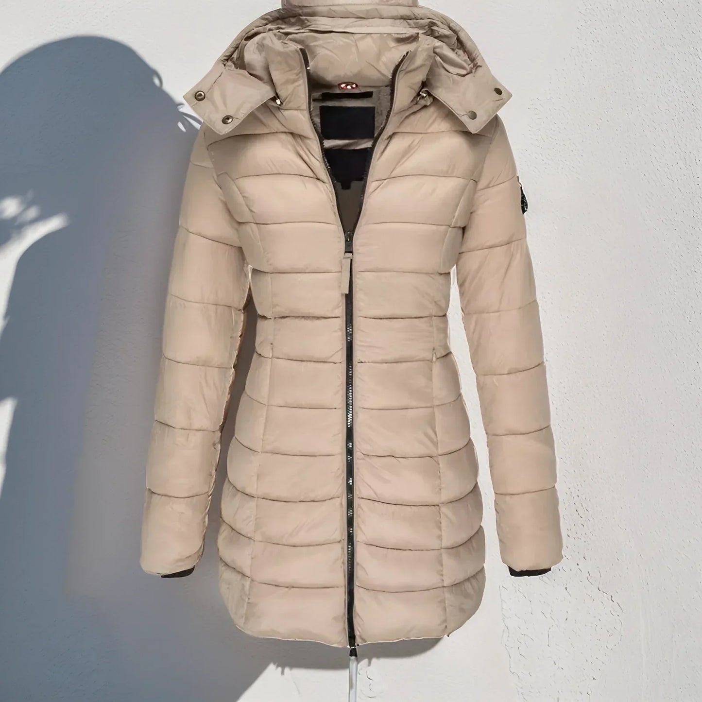 Women Hooded Winter Coat Street-wave Carlis Puffer Parka for Cold Weather Comfort
