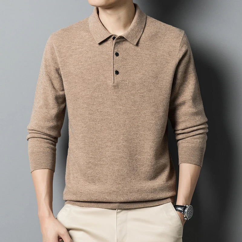Street-Wave Premium Polo Sweater For Men Luxurious Comfort And Timeless Style For Quality Seekers