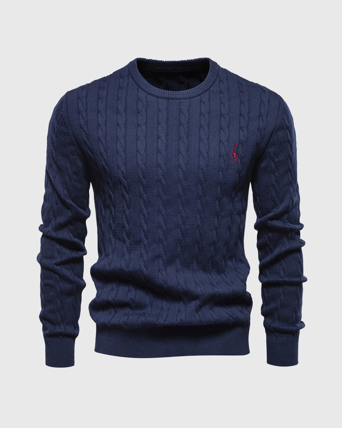 Streetwave Men's Cotton Cable Knit Sweater Timeless Comfort Classic Zopfmuster For Everyday Wear