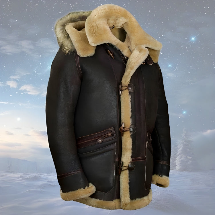 Avelena Sheepskin Leather Bomber Jacket By Streetwave Warm And Elegant Winter Coat For Men And Women