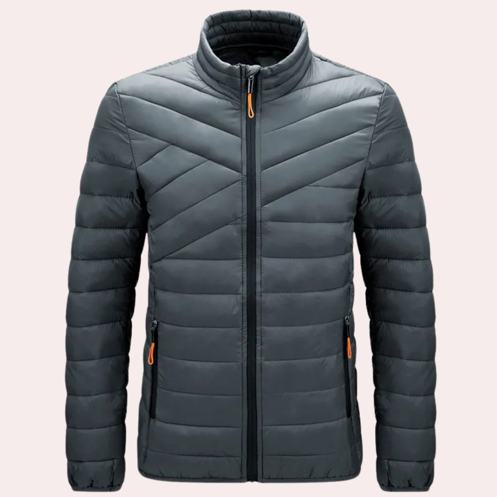 Street-wave Men's Puffer Jacket - Stylish Warmth For Everyday Office And Occasions