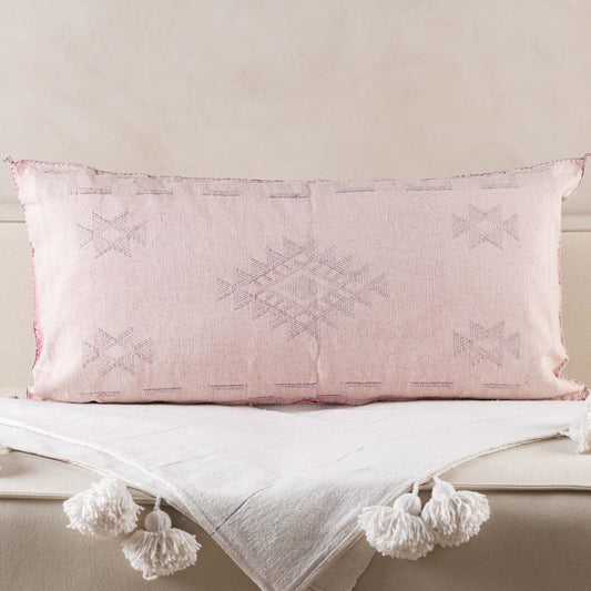 Pink Cactus silk pillow cover - Street-Wave
