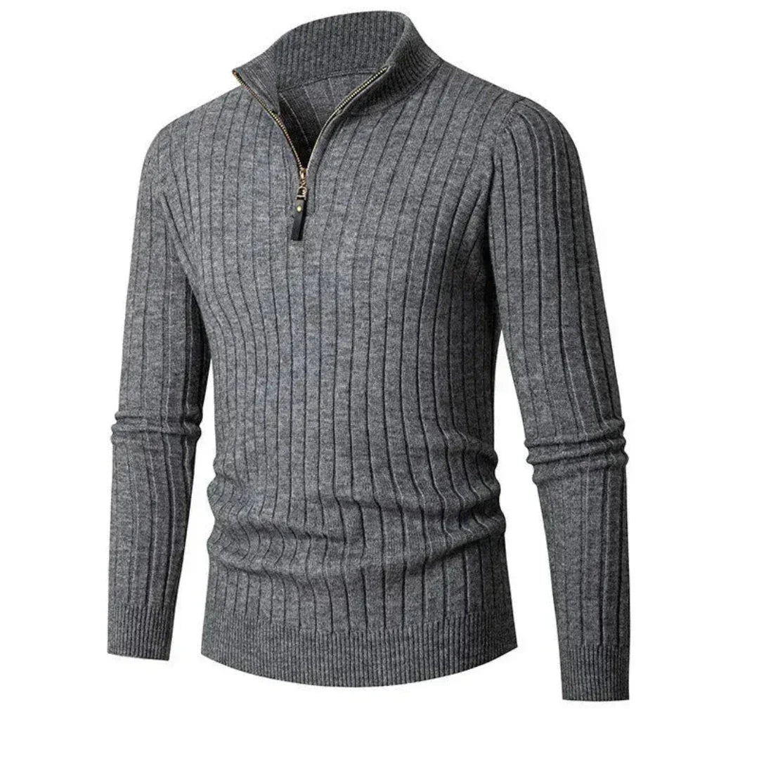 Caden Half-Zip Ribbed Sweater Waylynn Unisex Warmth