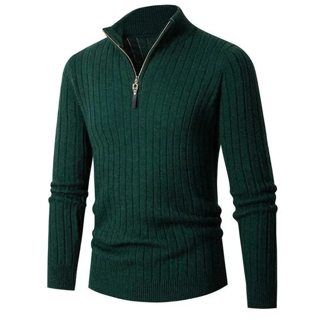 Caden Half-Zip Ribbed Sweater Waylynn Unisex Warmth
