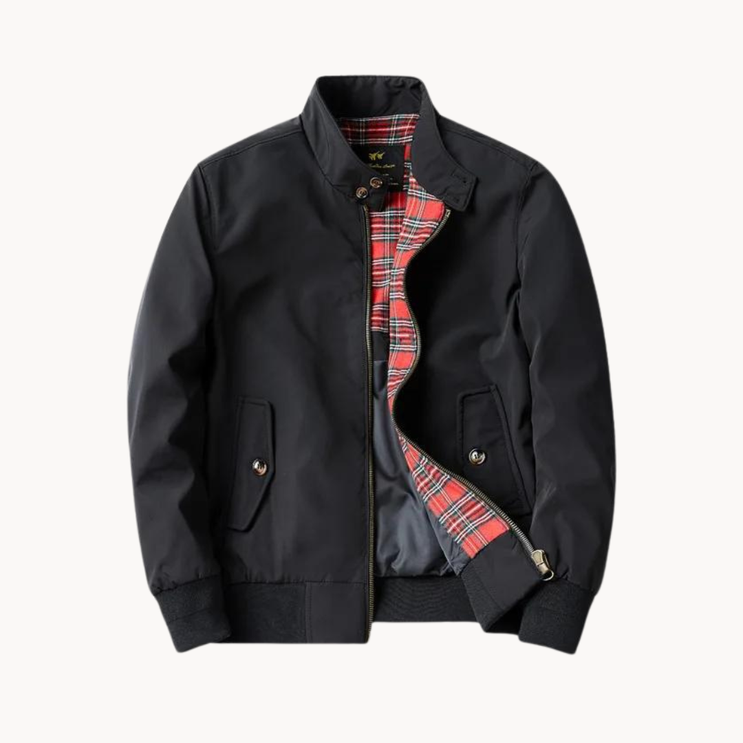 Street-Wave Heritage Harrington Jacket For Men Plaid Lined Classic Meets Modern Chic