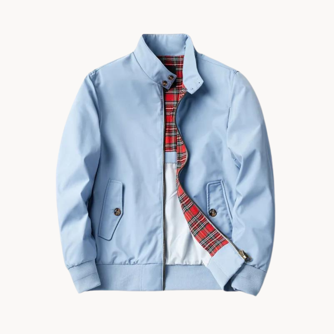 Street-Wave Heritage Harrington Jacket For Men Plaid Lined Classic Meets Modern Chic