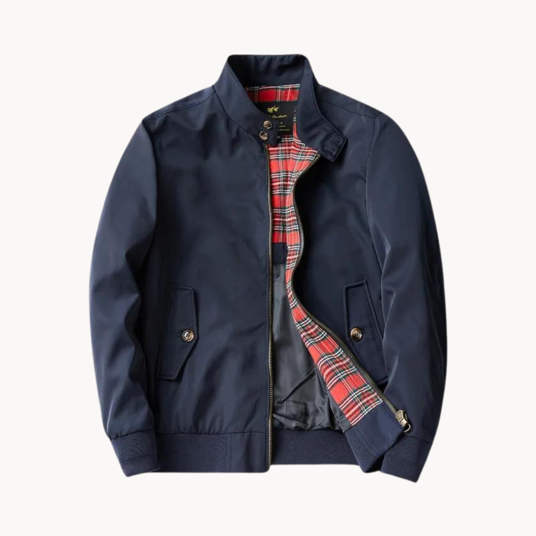 Street-Wave Heritage Harrington Jacket For Men Plaid Lined Classic Meets Modern Chic
