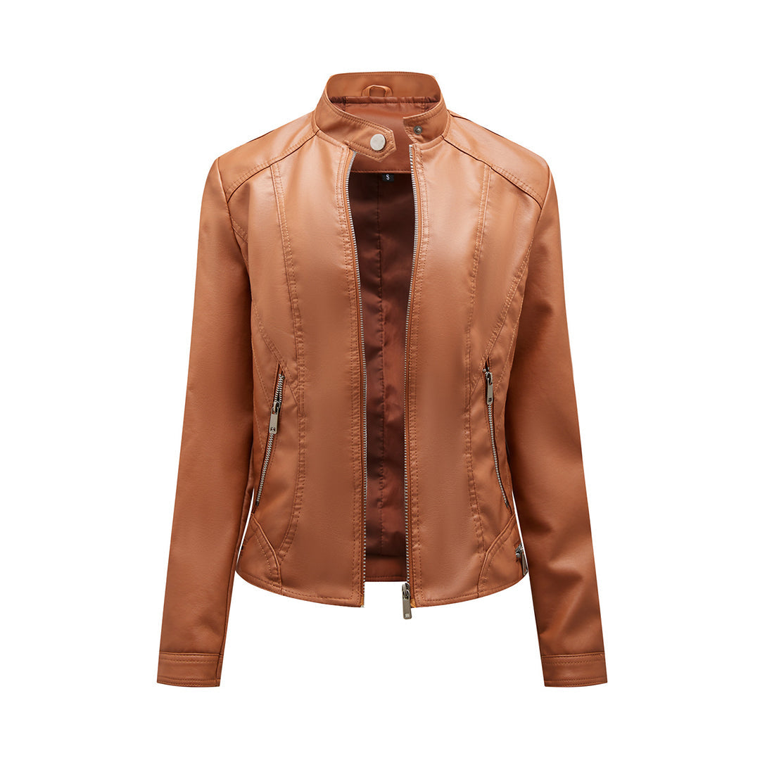 Slavka Leather Jacket for Women by Street-wave - Luxurious Soft Leather, Elegant Fit
