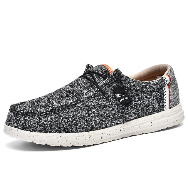 Street Wave Mens Lightweight Canvas Loafers For All Day Comfort Breathable Casual Shoes