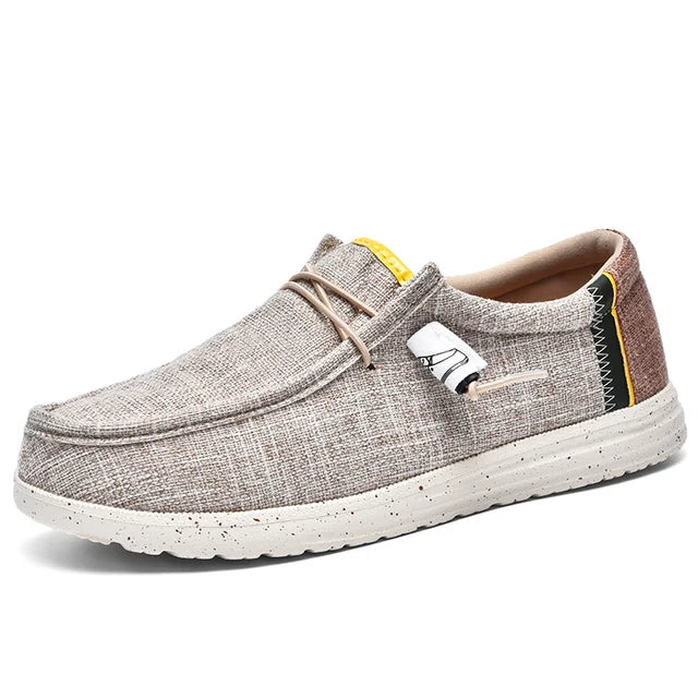 Street Wave Mens Lightweight Canvas Loafers For All Day Comfort Breathable Casual Shoes