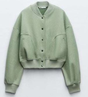 Avelena Women Padded Bomber Jacket Soft Cozy Warmth In Polyester Outerwear For Autumn And Streetwear