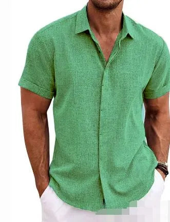 Street Wave Men's Hawaiian Shirt Short Sleeve Breathable Cotton For Casual Vacation Essential