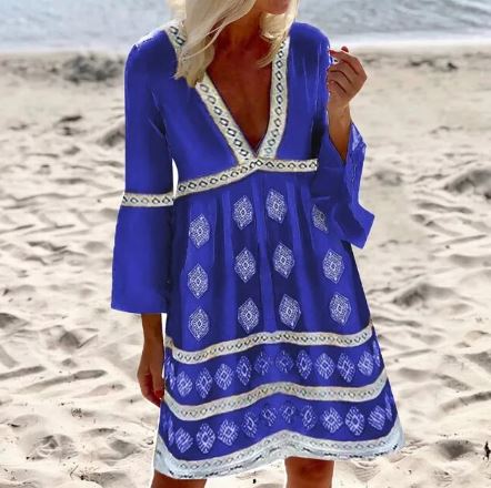 Street Wave Batwing Sleeve Summer Dress For Women Breathable Lightweight Comfort Chic