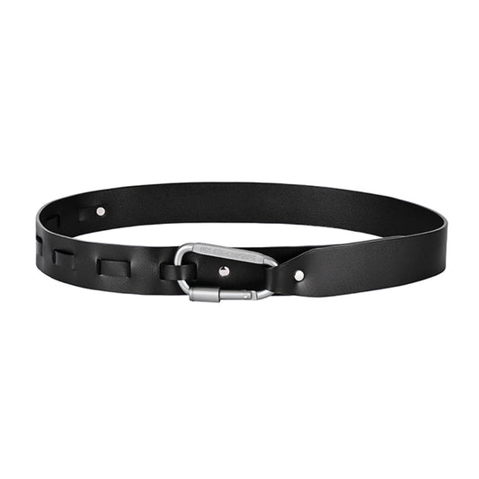 Steel Carabiner Leather Belt - Street-Wave
