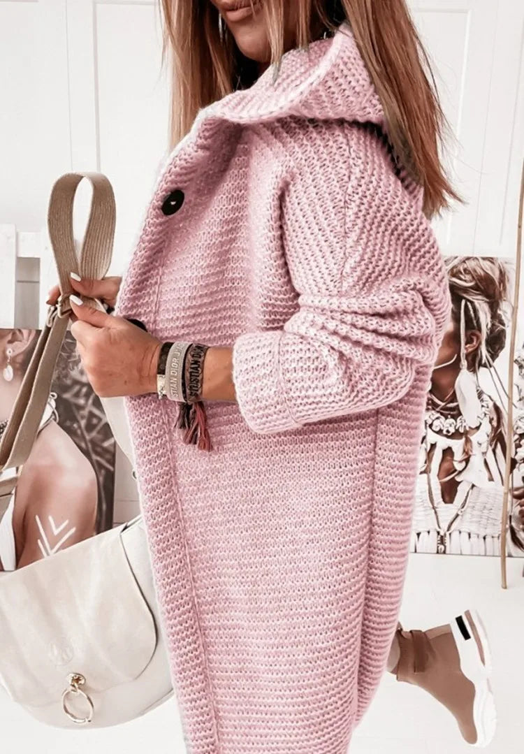 Streetwave Cozy Knit Hoodie Cardigan For Women Premium Comfort And Trendy Everyday Streetwear