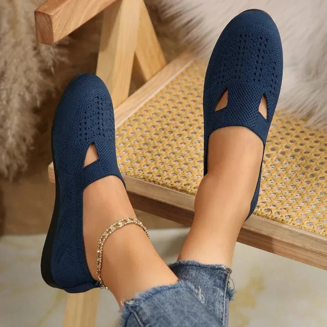 Waylynn Carla Orthopedic Knit Flats For All Day Comfort
