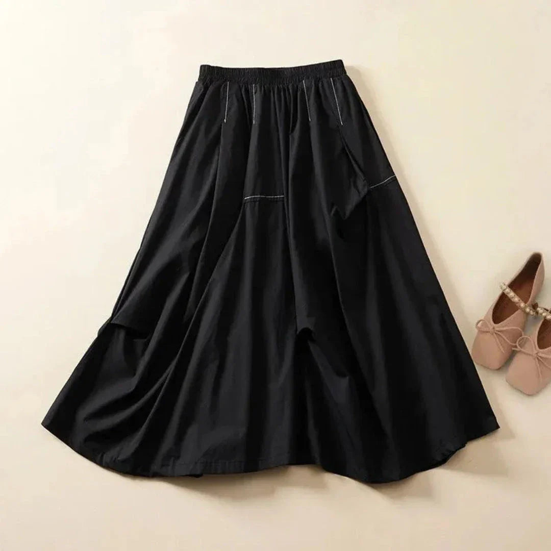 Waylynn Effortless A Line Maxi Skirt For Women With Pockets