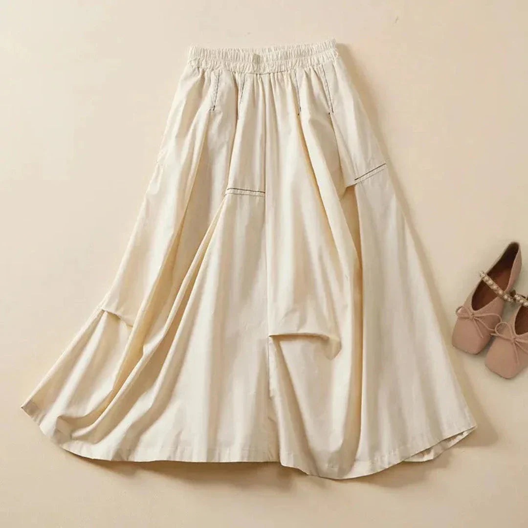 Waylynn Effortless A Line Maxi Skirt For Women With Pockets