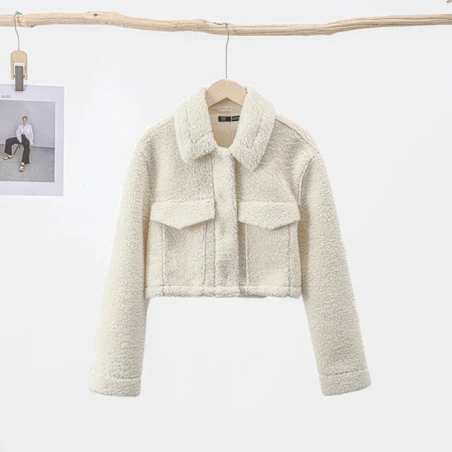Lucia Teddy Fleece Short Jacket By Street-Wave For Women Warm Cozy Winter Style Essentials