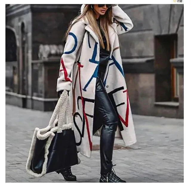 Street-wave Luxurious Long Coat for Women with Timeless Sophistication and Elegant Fit