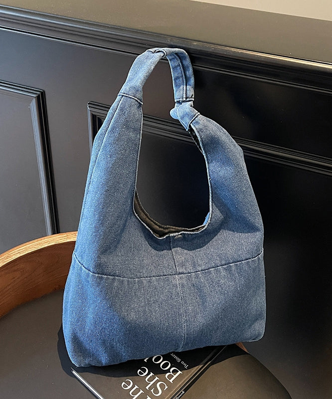Sac à bandoulière décontracté et polyvalent en jean de grande capacité - Street-Wave