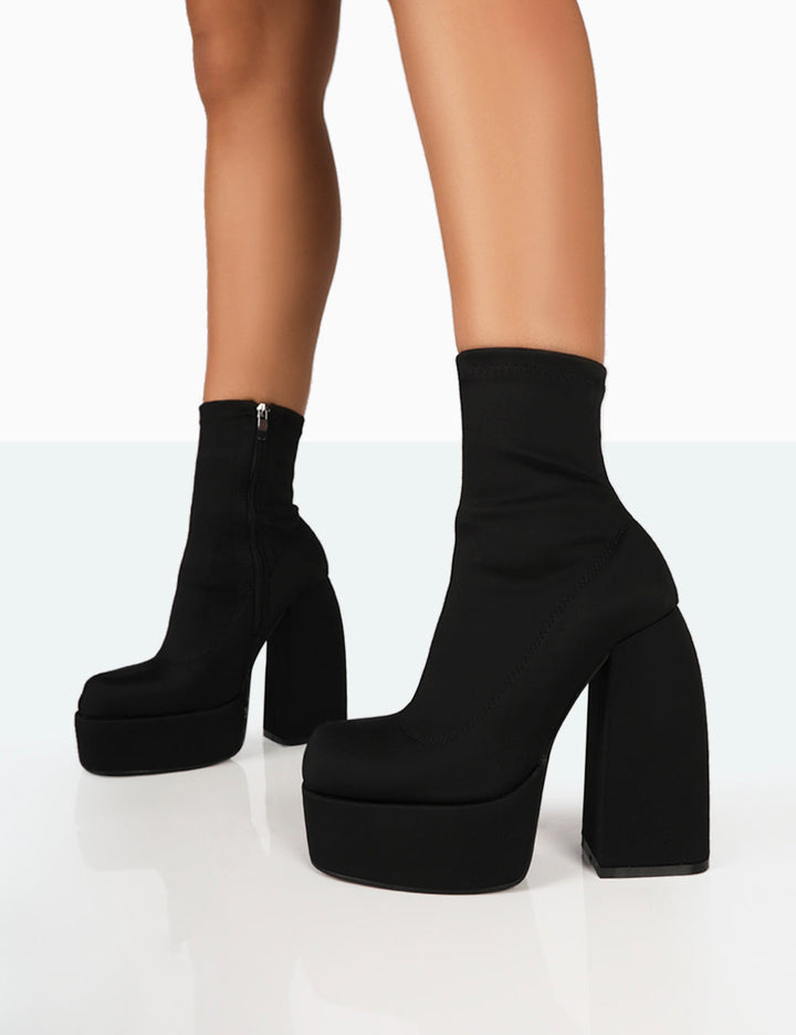 Street-wave Nylon Ankle Boots For Women Water Repellent Ultra Comfort Platform All Day Wear