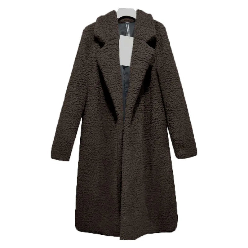 Streetwave Long Teddy Coat With Hood For Women Warm Winter Coat Cozy Layering Essential