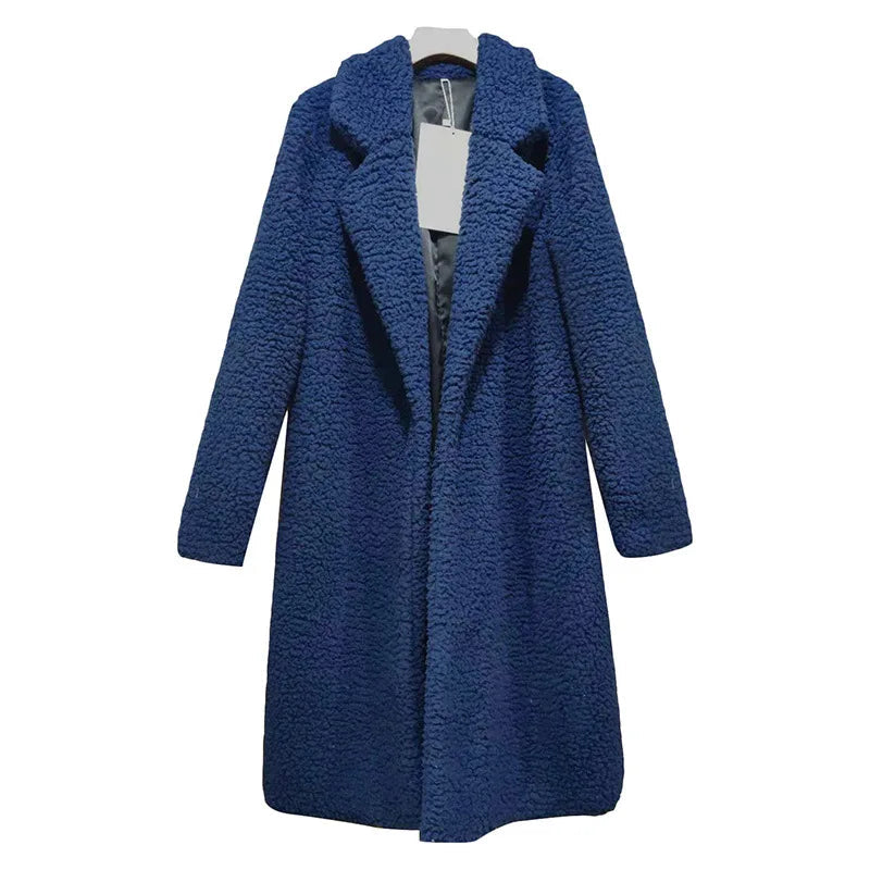 Streetwave Long Teddy Coat With Hood For Women Warm Winter Coat Cozy Layering Essential